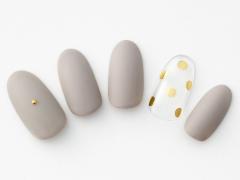 【365日ネイル】クールカラーをマイルドに…柔らかポップなグレージュネイル |