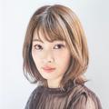 マスク時でも顔周りスッキリヘア｜シースルーバンク×外ハネ…猫の手スタイリングで自然な