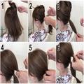 編み込み風の仕上がり！ネジった髪に通すだけ「ヘアゴムだけでできる簡単オシャレヘアア