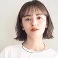マスクをしてもかわいい外ハネヘア！シースルー前髪で今っぽいボブ |