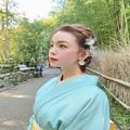 Premiumインフルエンサーズのインスタ拝見！ 黒田真友香さんが、着物で京都・嵐山巡り。着付
