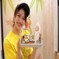 ミスユニバーシティ2020グランプリ・難波遥と池袋ポークたまごおにぎりカフェが手作りフー