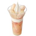 やった～♡今年もミニストップに「完熟白桃パフェ」きた！果実たっぷりで超贅沢。 -