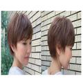 若返りヘアはおでこをカバーして美シルエットの大人丸みショートに |