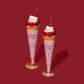 gelato pique cafe(ジェラート ピケ カフェ)、どこかレトロガーリーさを感じるアメリカンチェリ