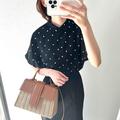【ユニクロ】半袖になって再登場した「ドットブラウス」おすすめコーデ - ビューティーガ