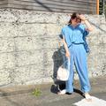 この夏買い足すならコレ♡デニムなのに夏でも楽チン！ふんわり軽～いセットアップが超優