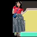 【毎日コーデテク】ロゴTを合わせるのがポイント♡ ロングスカートのカジュアルな着こなし