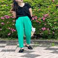 大人気グリーンがやっぱり可愛い！ラクチンなのに着映える♡最旬6style -