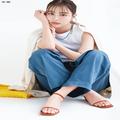 【今日のコーデ】細ストラップサンダルで大好きなパンツカジュアルを女っぽく格上げして