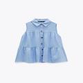 【ZARA】絶妙カラーが可愛い「空色トップス」4選 - ビューティーガール