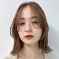 【大人の洒落感ボブ】外ハネ＆チークラインの前髪で小顔見え！ ショコラベージュヘアカラ
