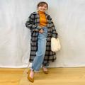 【GU】絶妙オレンジが秋冬に映える！リブニットの着こなし - ビューティーガール