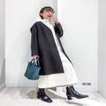 グローバルワークの“一軍アウター”はコレ！「ノーカラーコート」おしゃれコーデ - ビュ