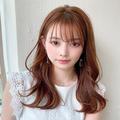 セミロングはサイドのレイヤーで柔らかいムードときちんと感を両立【おすすめ韓国風ヘア