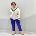 【GU】デコルテすっきり見える「Vネックニット」で彼ウケコーデ - ビューティーガール