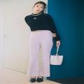 【毎日コーデ】甘さたっぷり《ピンク柄パンツ》の大人な着こなし方とは？ - ビューティー