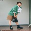 【今日のコーデ】11月のスタートはきれい色ニット＋ボウタイブラウスの上品華やかコーデか