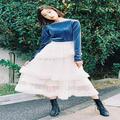 【毎日コーデ】デート服にぴったり♡ エレガントな〈ベロア×チュール〉コーデ - ビューテ
