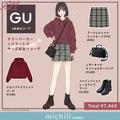 今GUで買うなら絶対コレでしょ♡春までガッツリ着倒せる！「カラースウェット」コーデ -