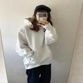 彼とシェアもいいね♡【GU】ビッグスウェットパーカのゆるさがかわいいと大評判！ - ビュー