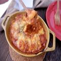 バター・生クリーム不使用でカロリーオフ♡魚介の旨味たっぷり！トマトシーフードグラタ