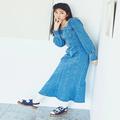 【毎日コーデ】レディに仕上げる♡ シルエット重視な《デニムワンピース》の選び方 - ビュ