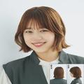 【春ヘアスタイル】面長感を払拭！アイラインバングくびれボブ。目にかかるくらいの前髪