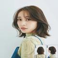【春ヘアスタイル】丸顔カバーのシースルーバングくびれボブ。軽さとすっきり見えを叶え