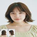 【春ヘアスタイル】フェイスラインがキレイに見える！ ラウンドバングくびれボブ | ビュー