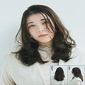【春のヘアスタイル】面長顔の最適セミロング！ 囲みレイヤーくびれで華やかに | ビューテ