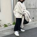 大人のスニーカーは「スカート」合わせが絶対可愛い！マネして即垢抜け♡白スニーカーコ