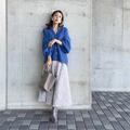 大人の春は「ブルー」が絶対可愛い！マネするだけで美人度アップ♡お手本カーディガンコ