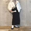 冬は明るめアウターで着映える♡レフ版効果で顔うつりよし！おしゃれな大人の白ダウンコ